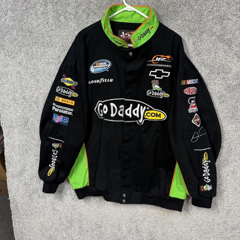 NASCAR Danica Patrick Jacket Mens 2XL Black Chase JR Motorsports Racing